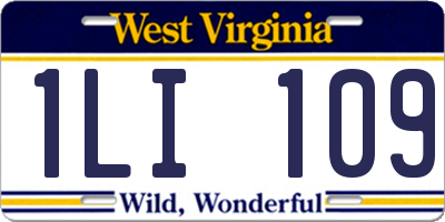 WV license plate 1LI109
