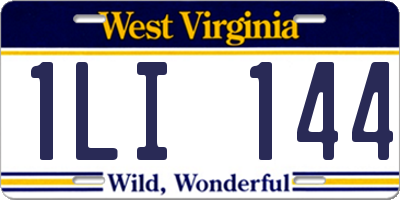 WV license plate 1LI144