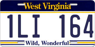 WV license plate 1LI164