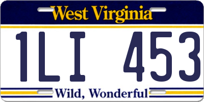 WV license plate 1LI453