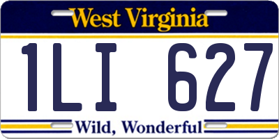 WV license plate 1LI627