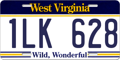 WV license plate 1LK628