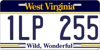 WV license plate 1LP255