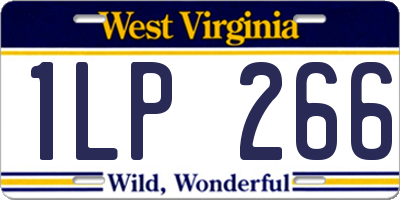 WV license plate 1LP266