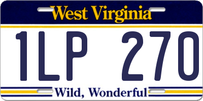 WV license plate 1LP270