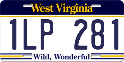 WV license plate 1LP281