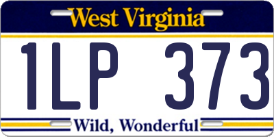 WV license plate 1LP373