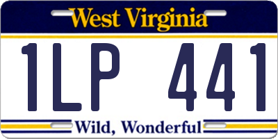 WV license plate 1LP441