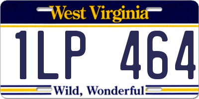 WV license plate 1LP464