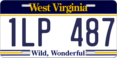 WV license plate 1LP487