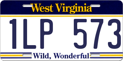 WV license plate 1LP573