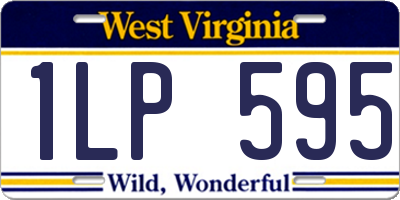 WV license plate 1LP595