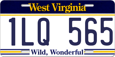 WV license plate 1LQ565