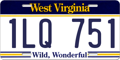 WV license plate 1LQ751