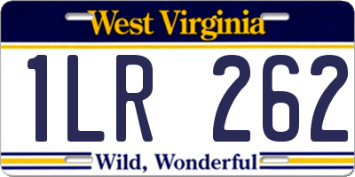WV license plate 1LR262