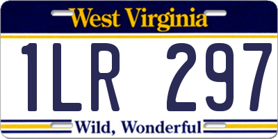 WV license plate 1LR297
