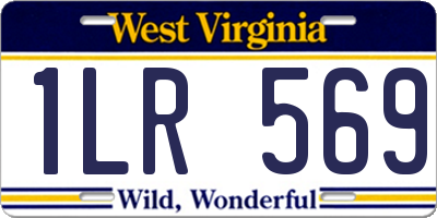 WV license plate 1LR569