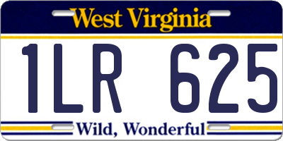 WV license plate 1LR625