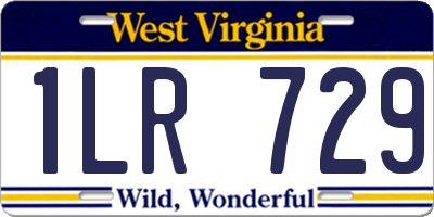 WV license plate 1LR729