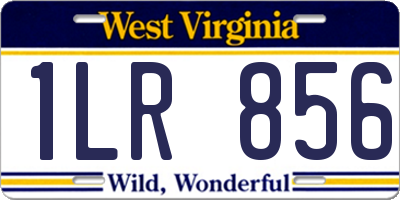 WV license plate 1LR856