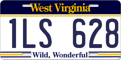 WV license plate 1LS628