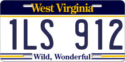 WV license plate 1LS912