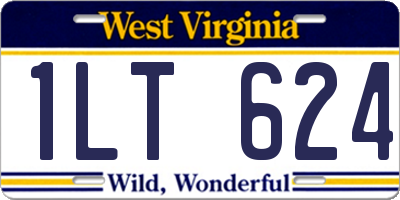WV license plate 1LT624