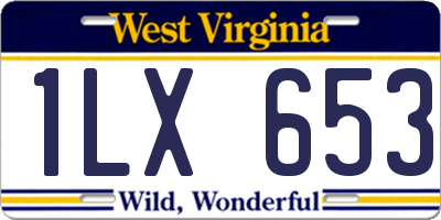 WV license plate 1LX653
