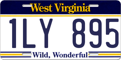 WV license plate 1LY895