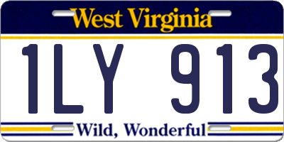 WV license plate 1LY913