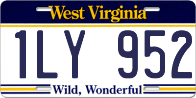 WV license plate 1LY952