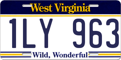 WV license plate 1LY963