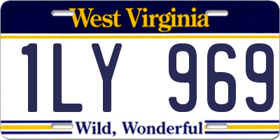 WV license plate 1LY969