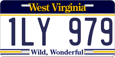 WV license plate 1LY979