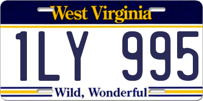 WV license plate 1LY995