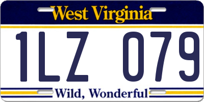 WV license plate 1LZ079