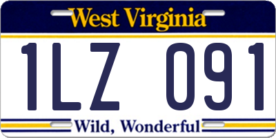 WV license plate 1LZ091