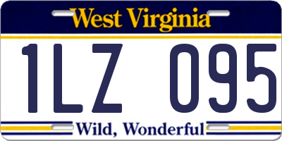 WV license plate 1LZ095