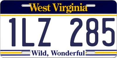 WV license plate 1LZ285