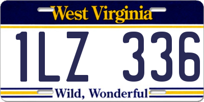 WV license plate 1LZ336