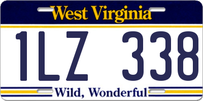 WV license plate 1LZ338