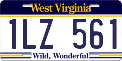 WV license plate 1LZ561