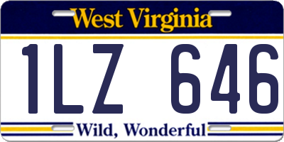 WV license plate 1LZ646