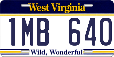 WV license plate 1MB640