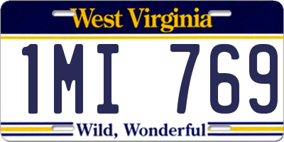 WV license plate 1MI769