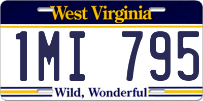 WV license plate 1MI795