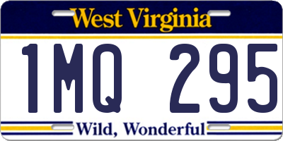 WV license plate 1MQ295