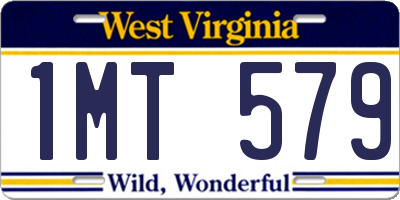 WV license plate 1MT579