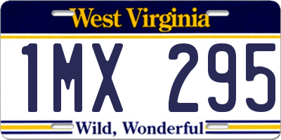 WV license plate 1MX295