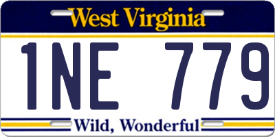 WV license plate 1NE779